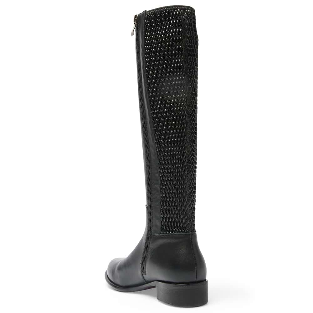 Langley Boot in Black Leather