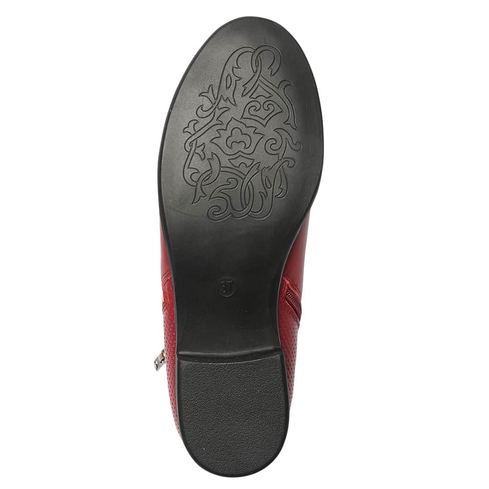 Lorenzo Boot in Red Leather