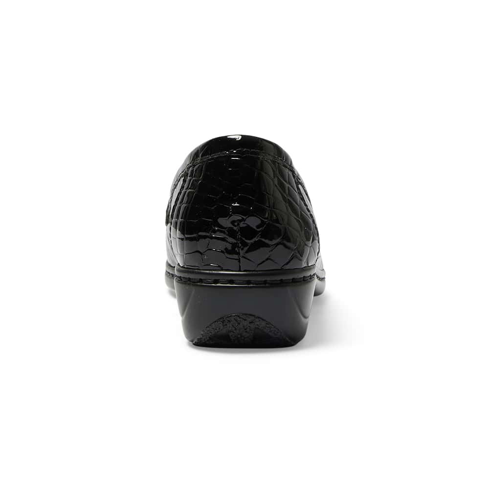 Maestro Loafer in Black Croc