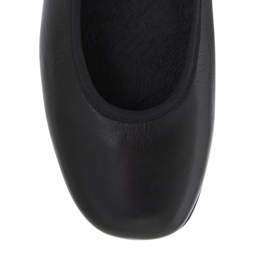 Maguire Ballet Flat in Black Leather