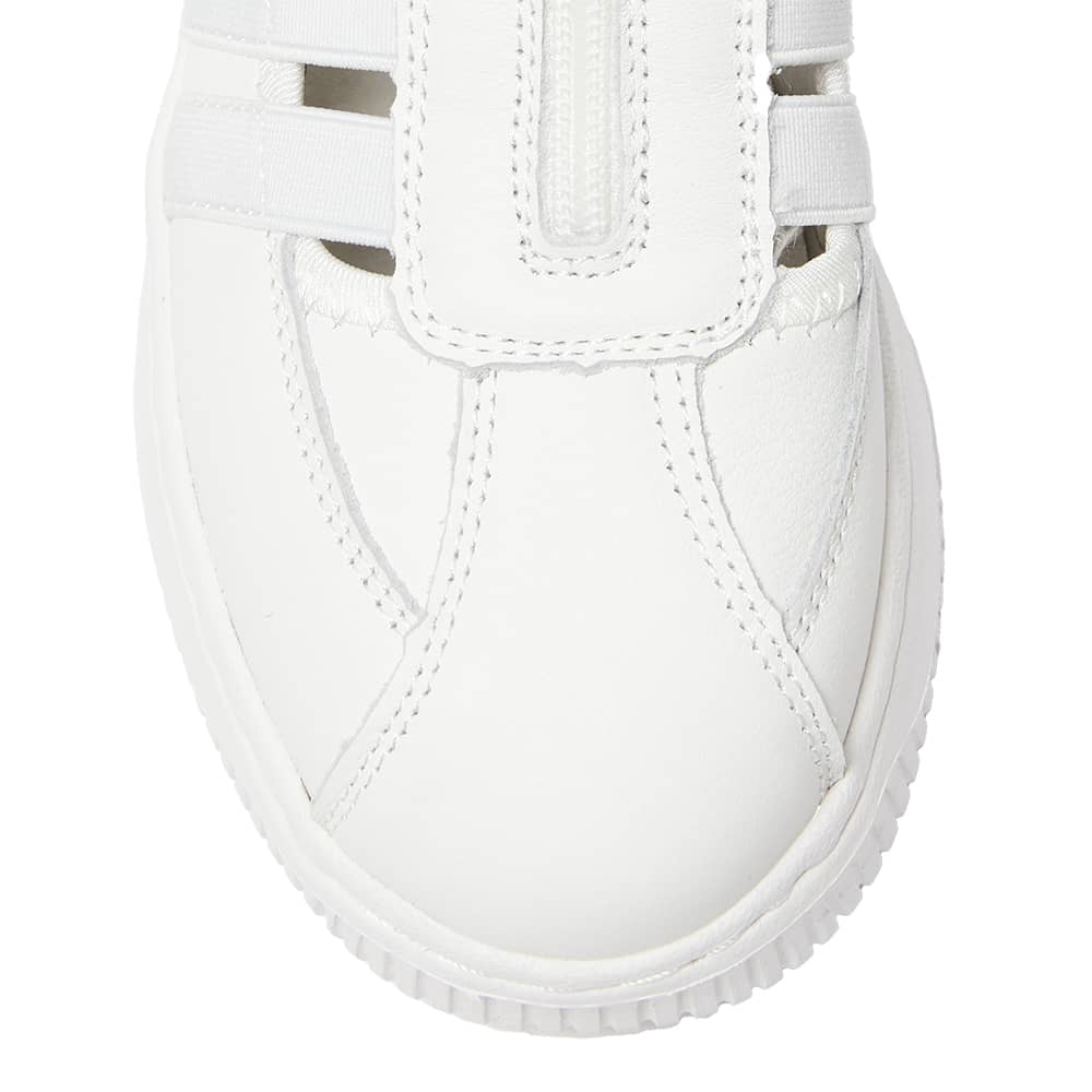 Newport Sneaker in White Leather