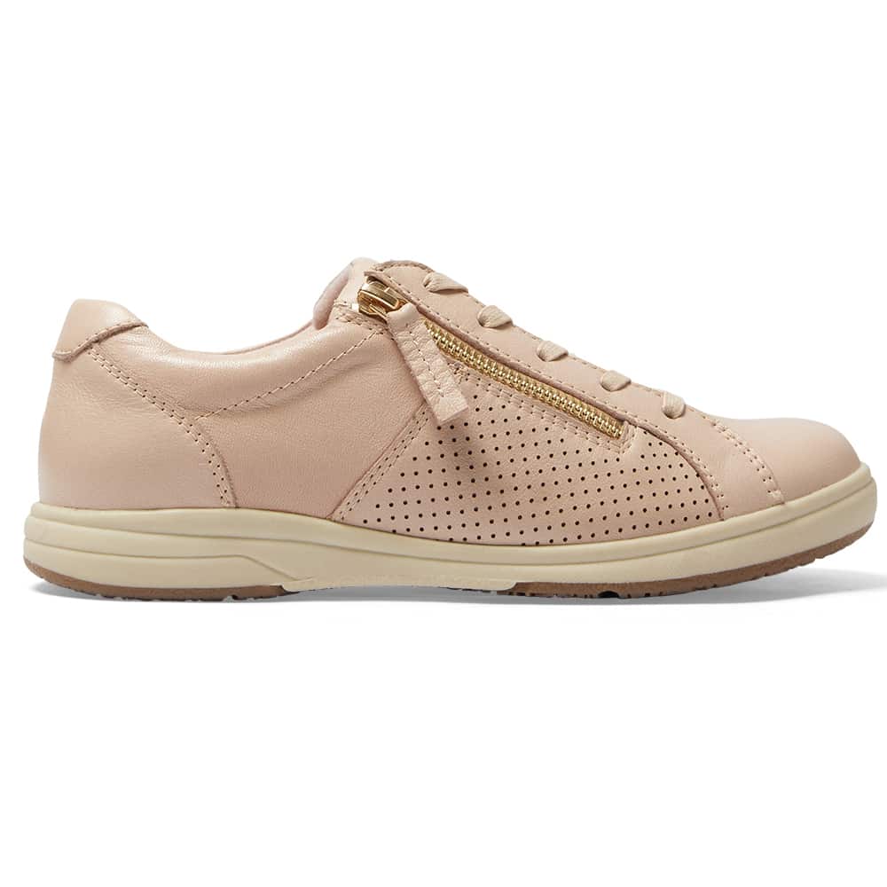 Normandy Sneaker in Blush Leather