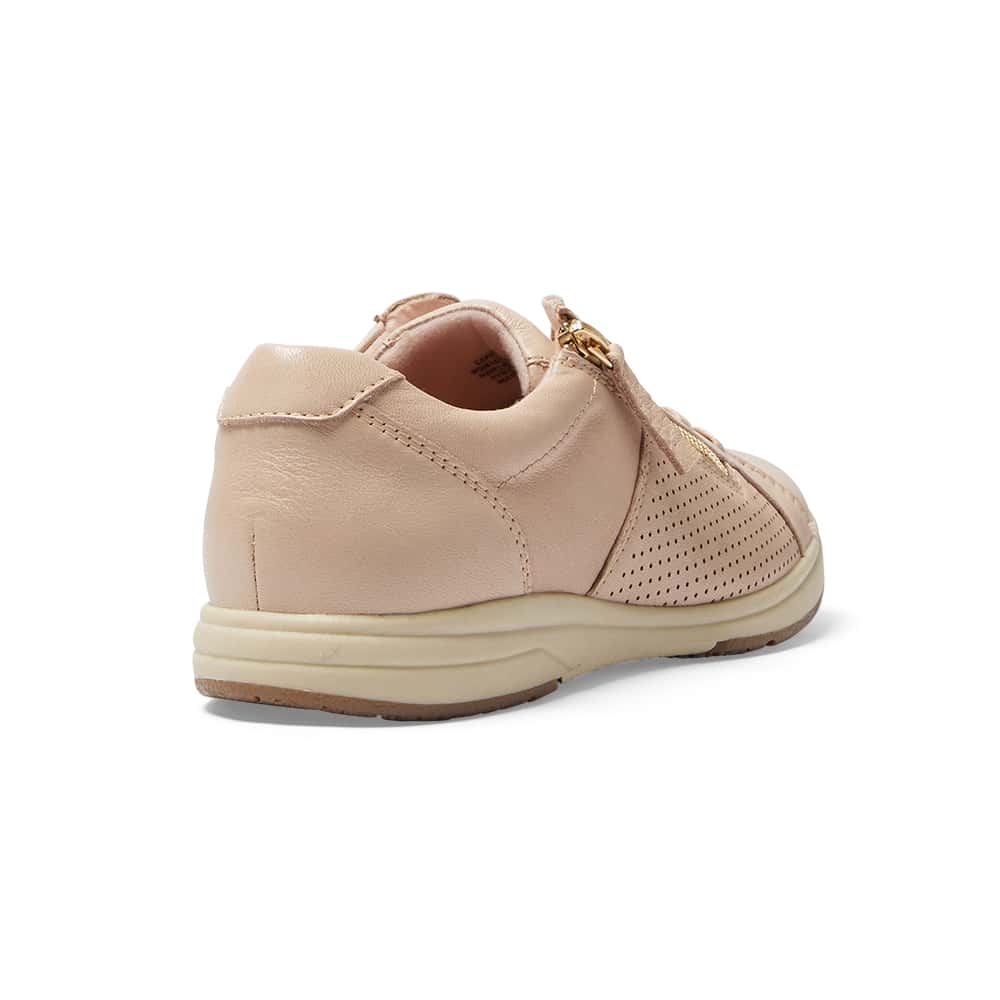 Normandy Sneaker in Blush Leather