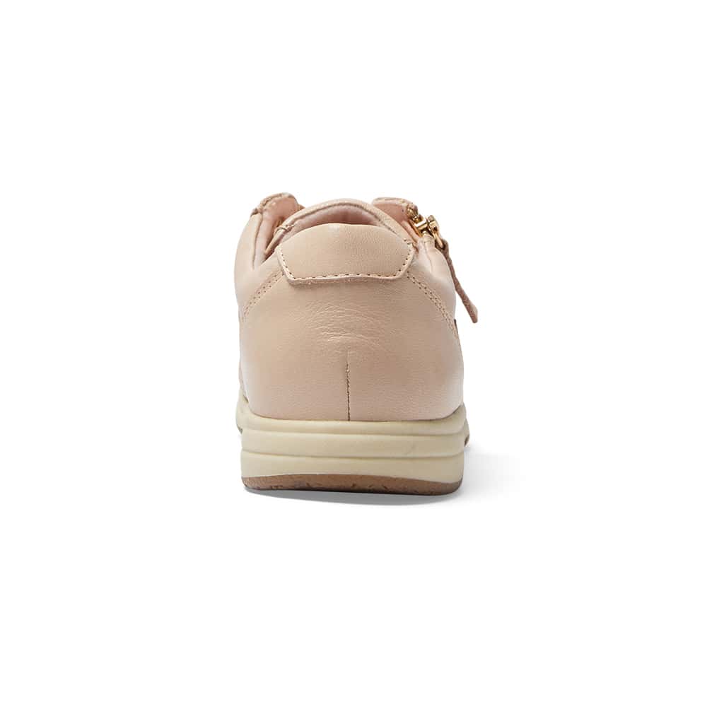 Normandy Sneaker in Blush Leather