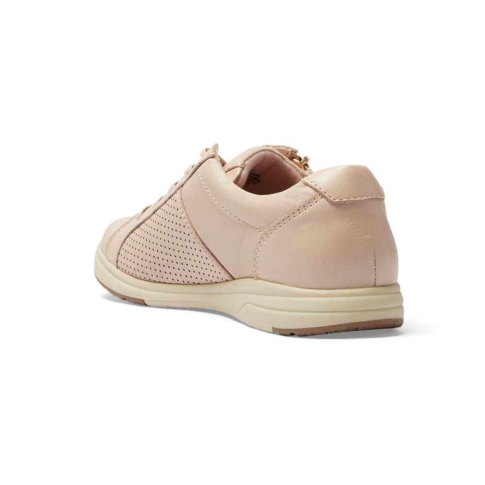 Normandy Sneaker in Blush Leather
