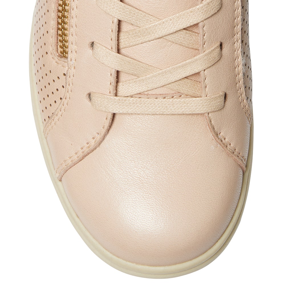 Normandy Sneaker in Blush Leather