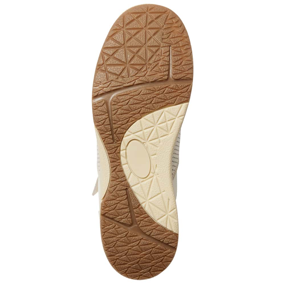 Normandy Sneaker in Bone/tan Leather