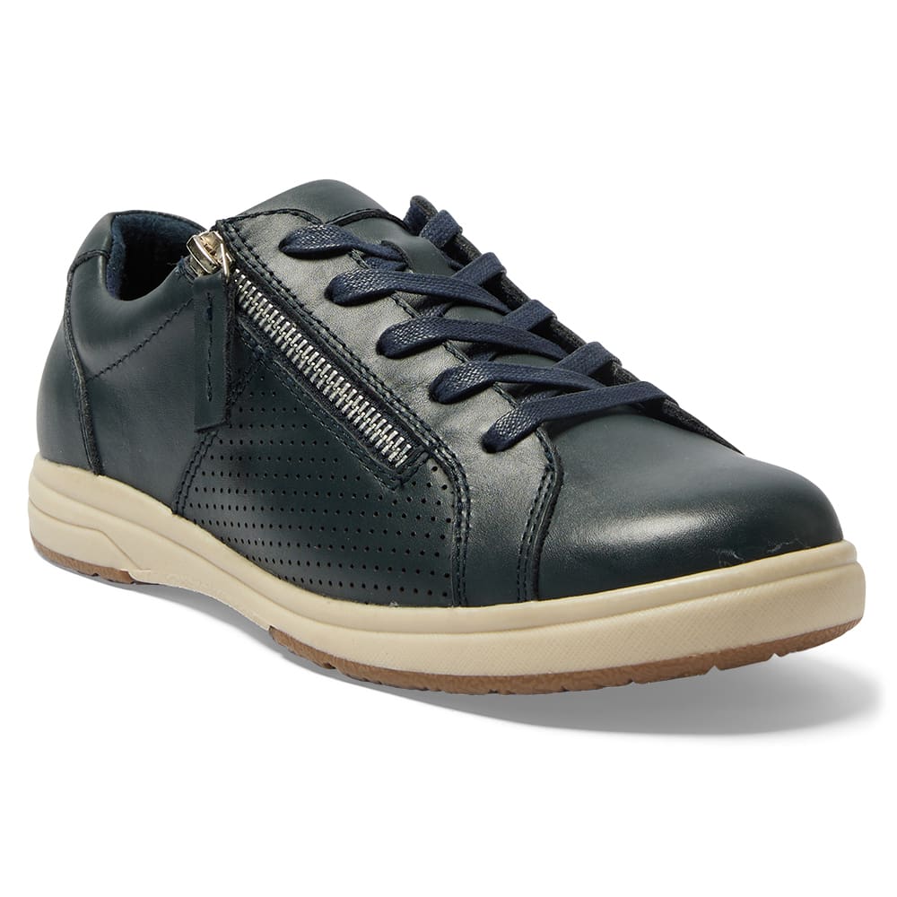 Normandy Sneaker in Navy Leather