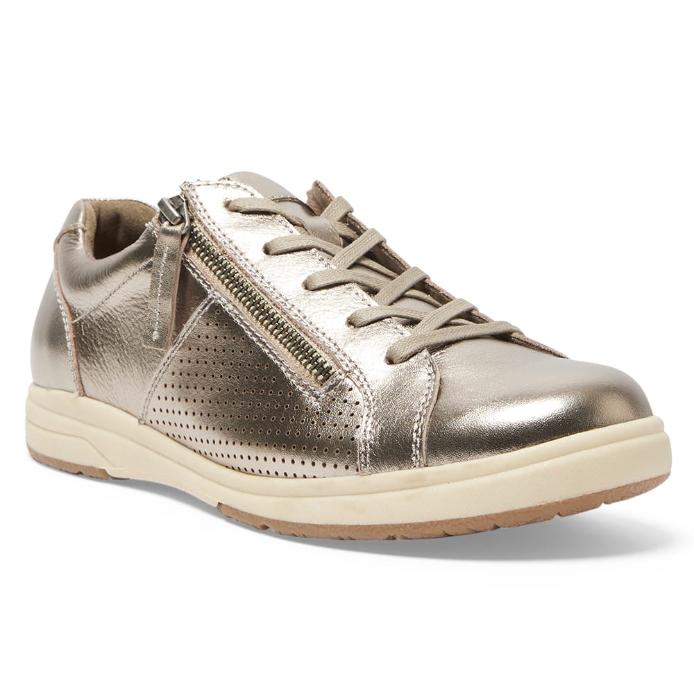 Normandy Sneaker in Pewter Leather