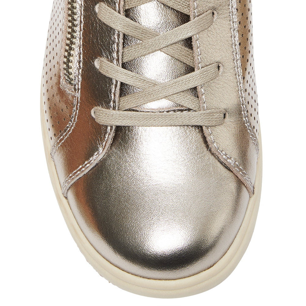 Normandy Sneaker in Pewter Leather