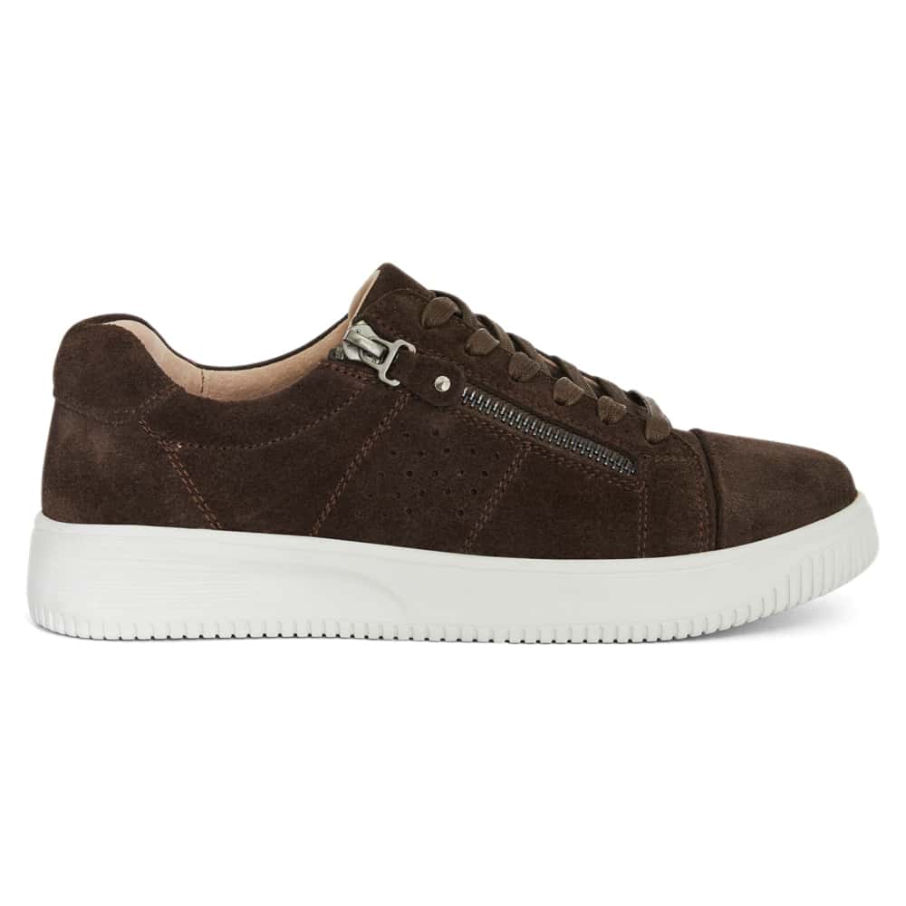 Novella Sneaker in Chocolate Suede