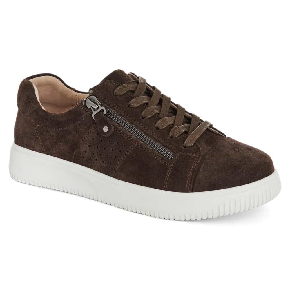 Novella Sneaker in Chocolate  Suede