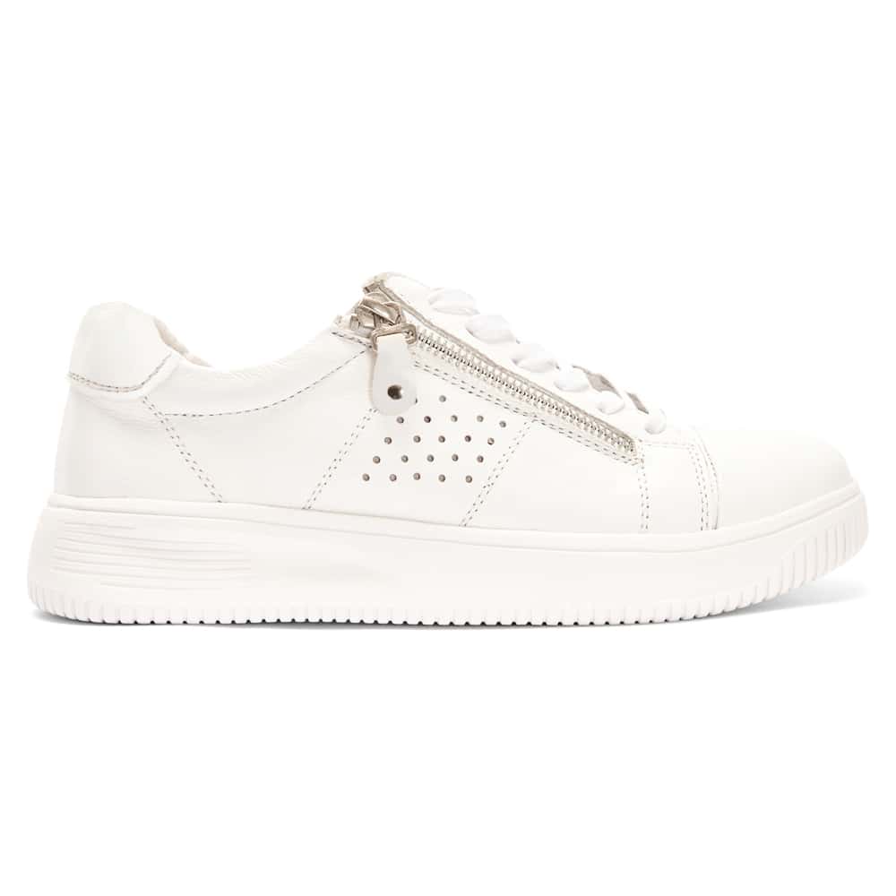 Novella Sneaker in White Leather