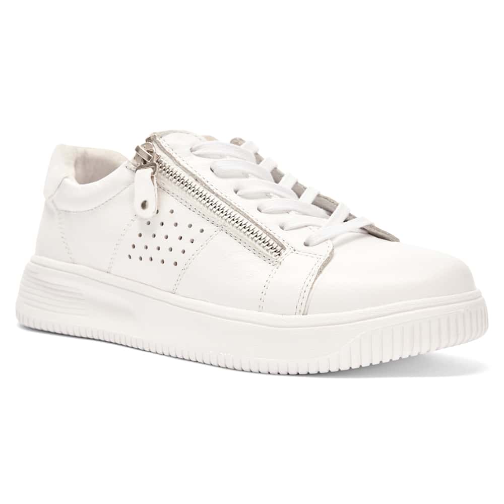 Novella Sneaker in White Leather