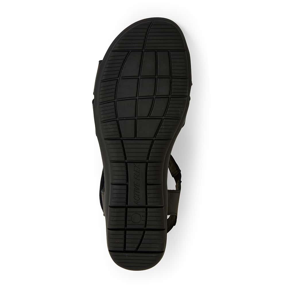 Baleno Sandal in Black Leather