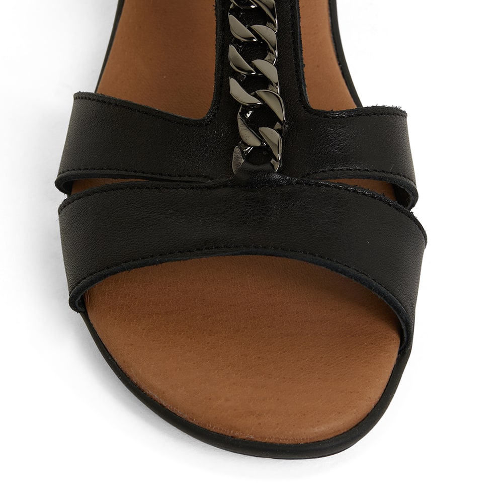 Baleno Sandal in Black Leather