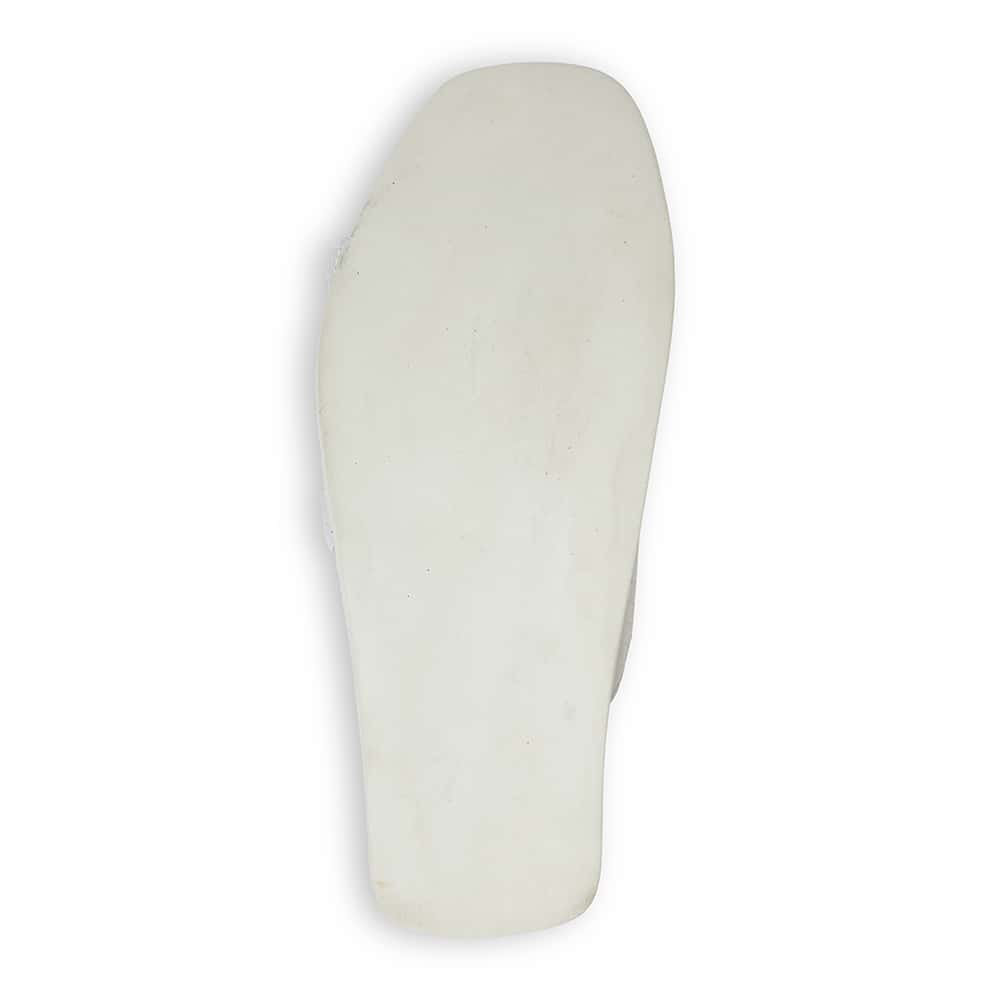 Jaffa Slide in White Leather