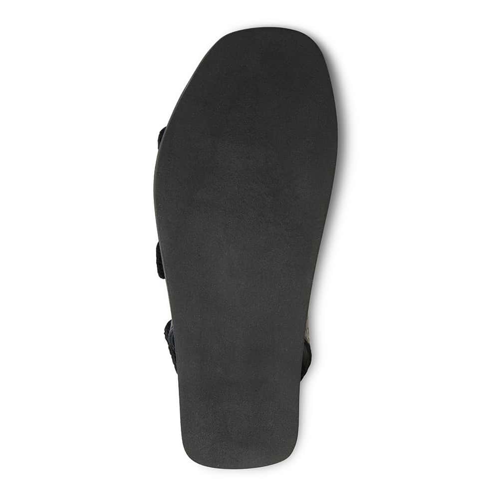 Java Sandal in Black Leather