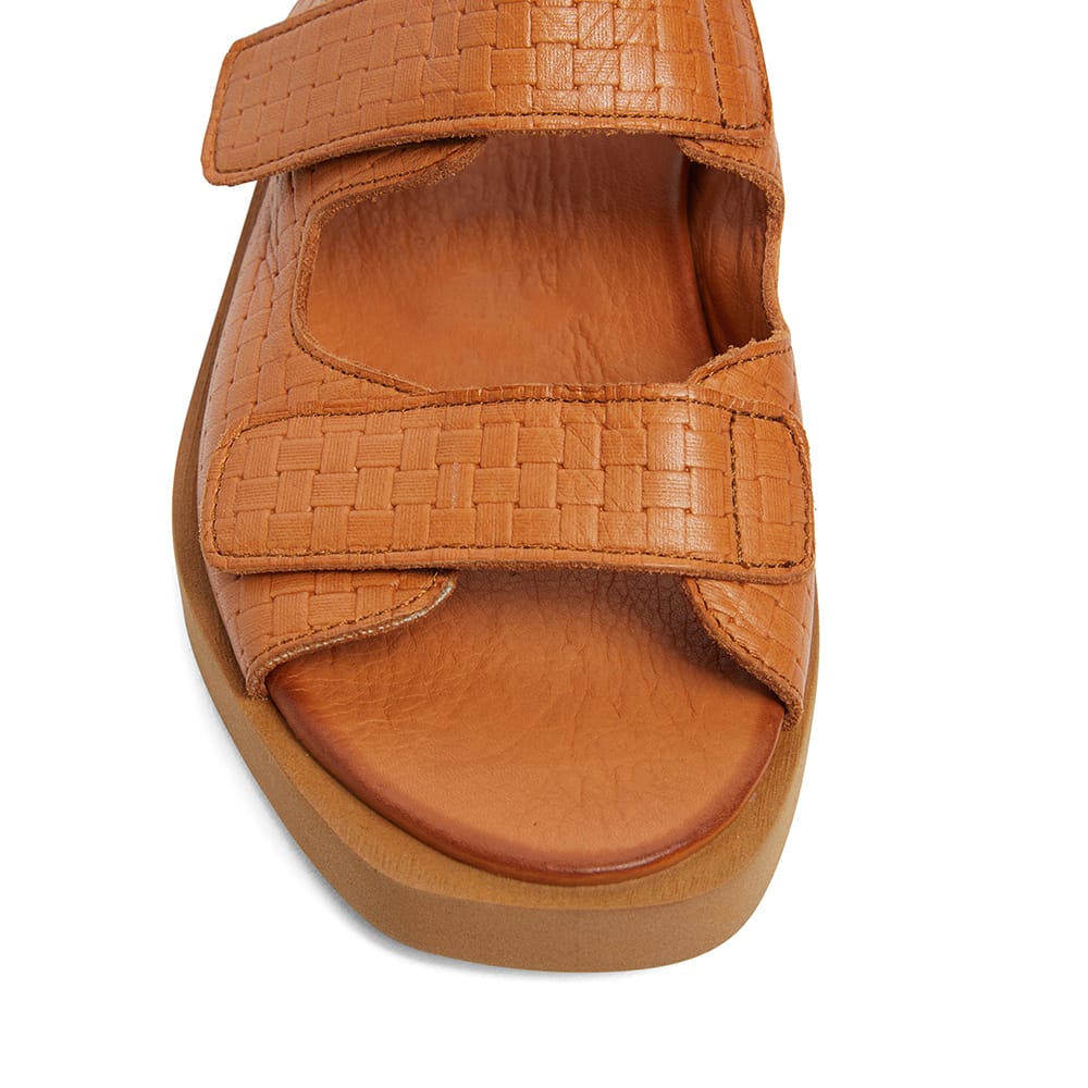 Java Sandal in Cognac Leather