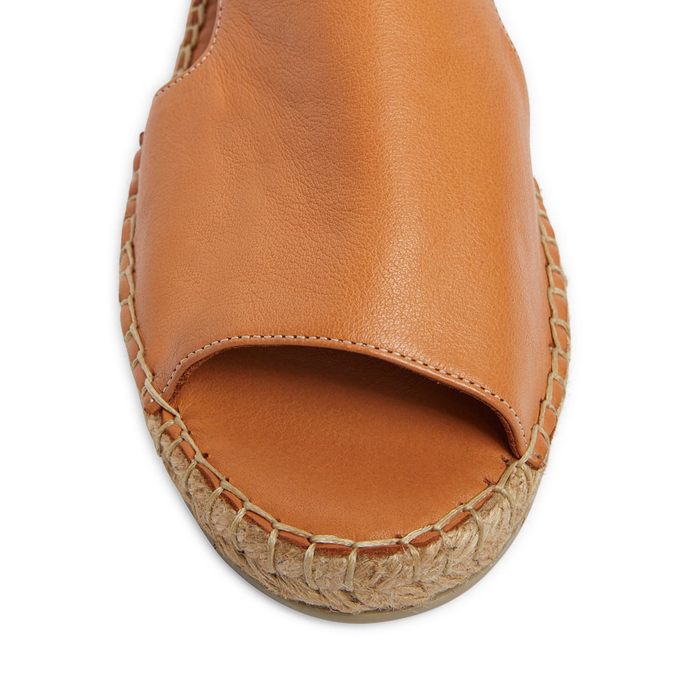 Kasbah Sandal in Cognac Leather