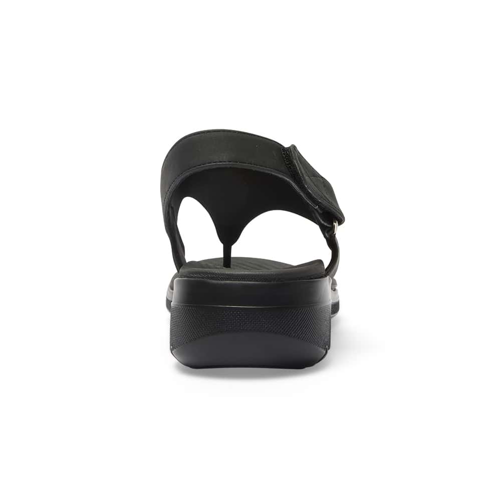 Lantern Wedge in Black Diamante