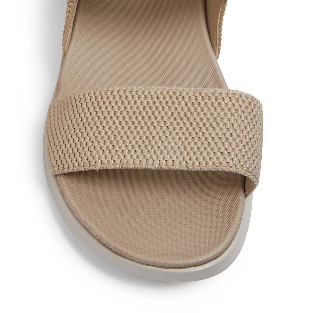 Mack Sandal in Beige Stretch