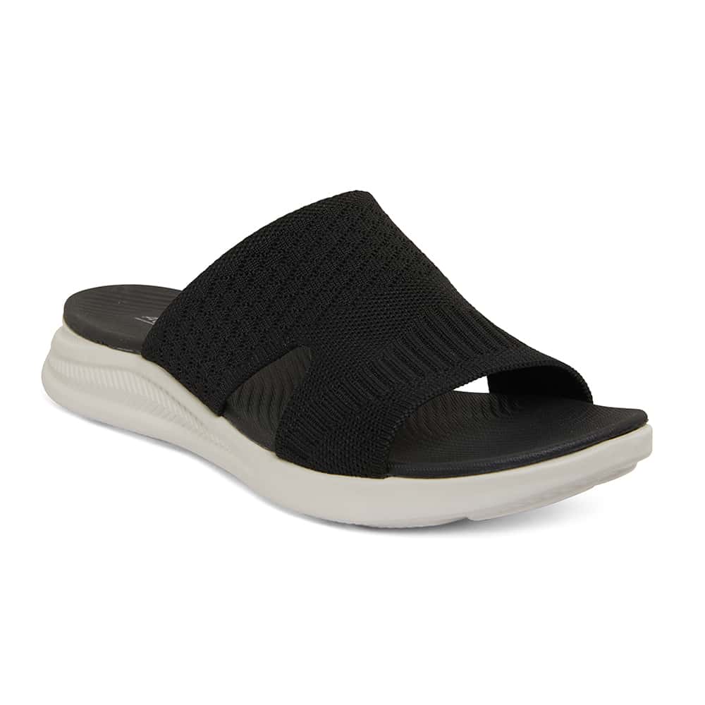 Madon Slide in Black Active Flex Shoe HQ