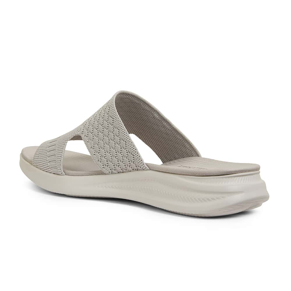 Madon Slide in Light Grey Stretch