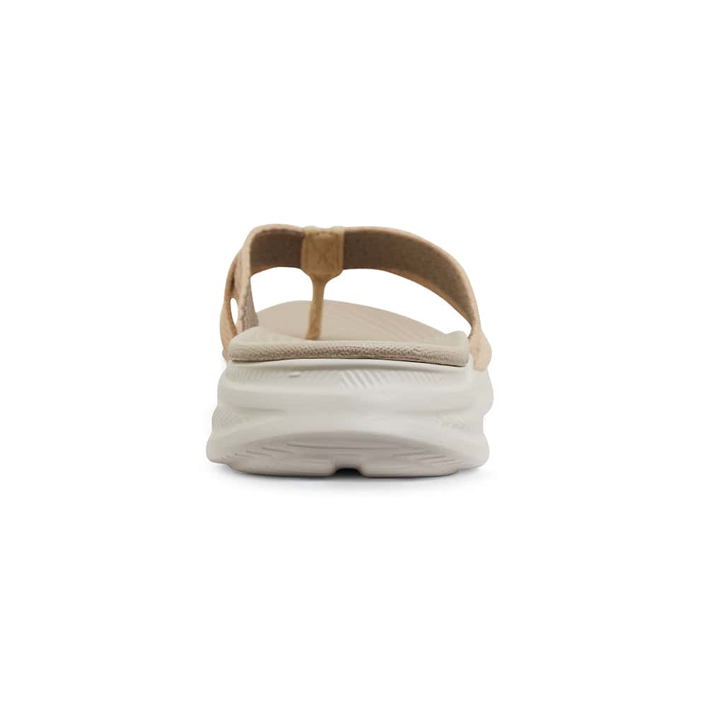 Magda Slide in Beige Stretch