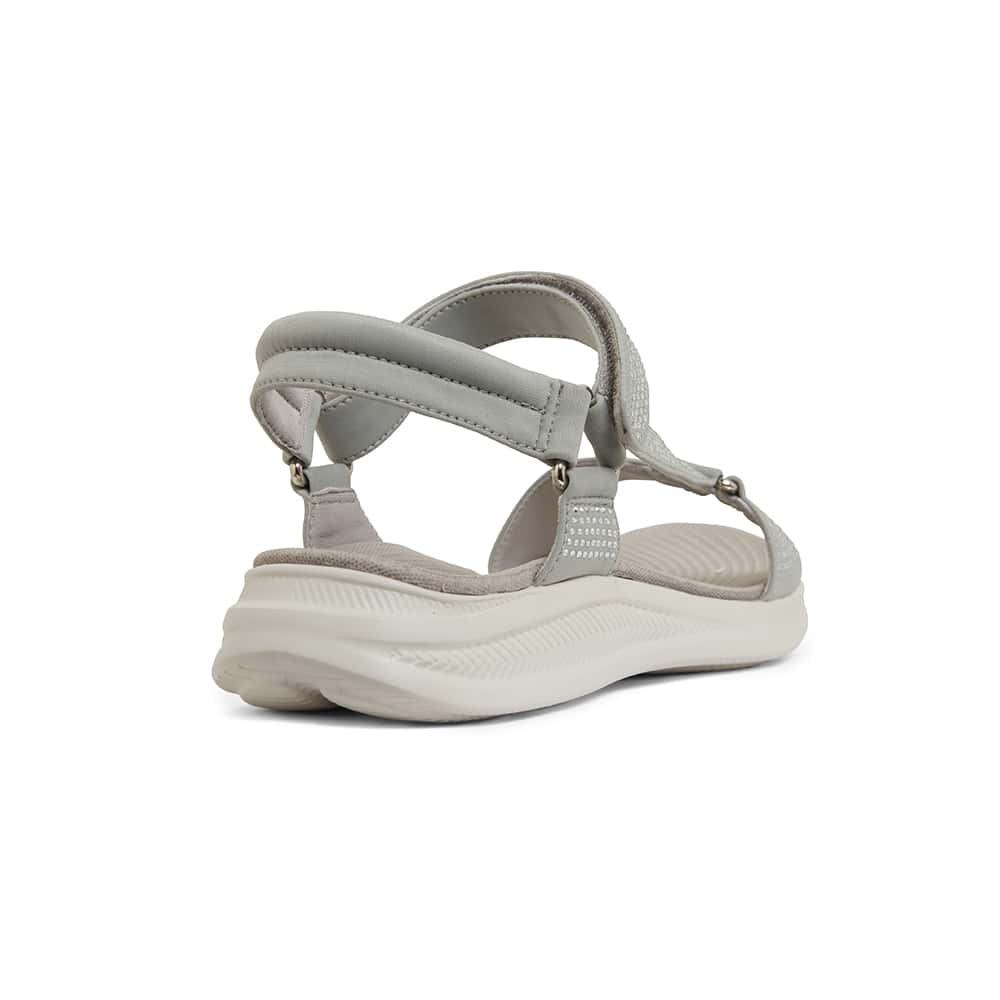 Naples Sandal in Light Grey Diamante