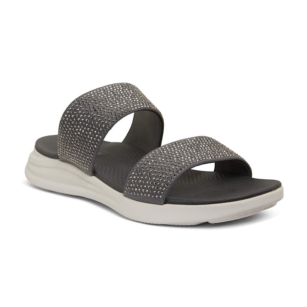 Novato Slide in Grey Diamante