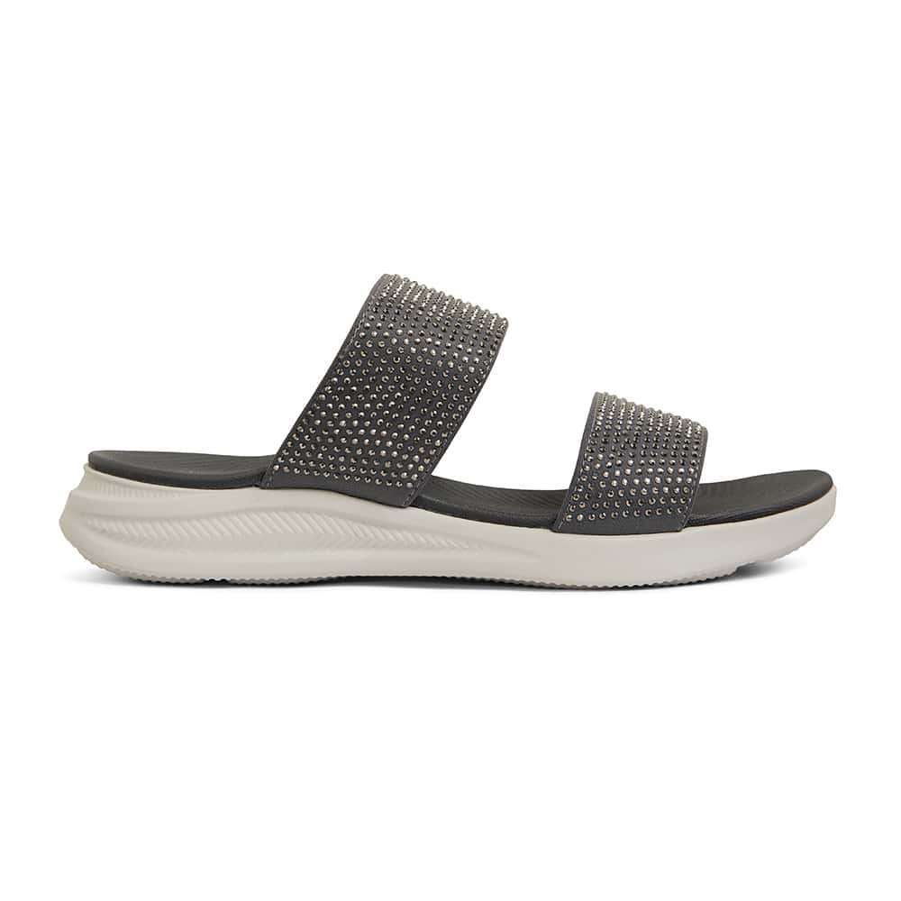 Novato Slide in Grey Diamante