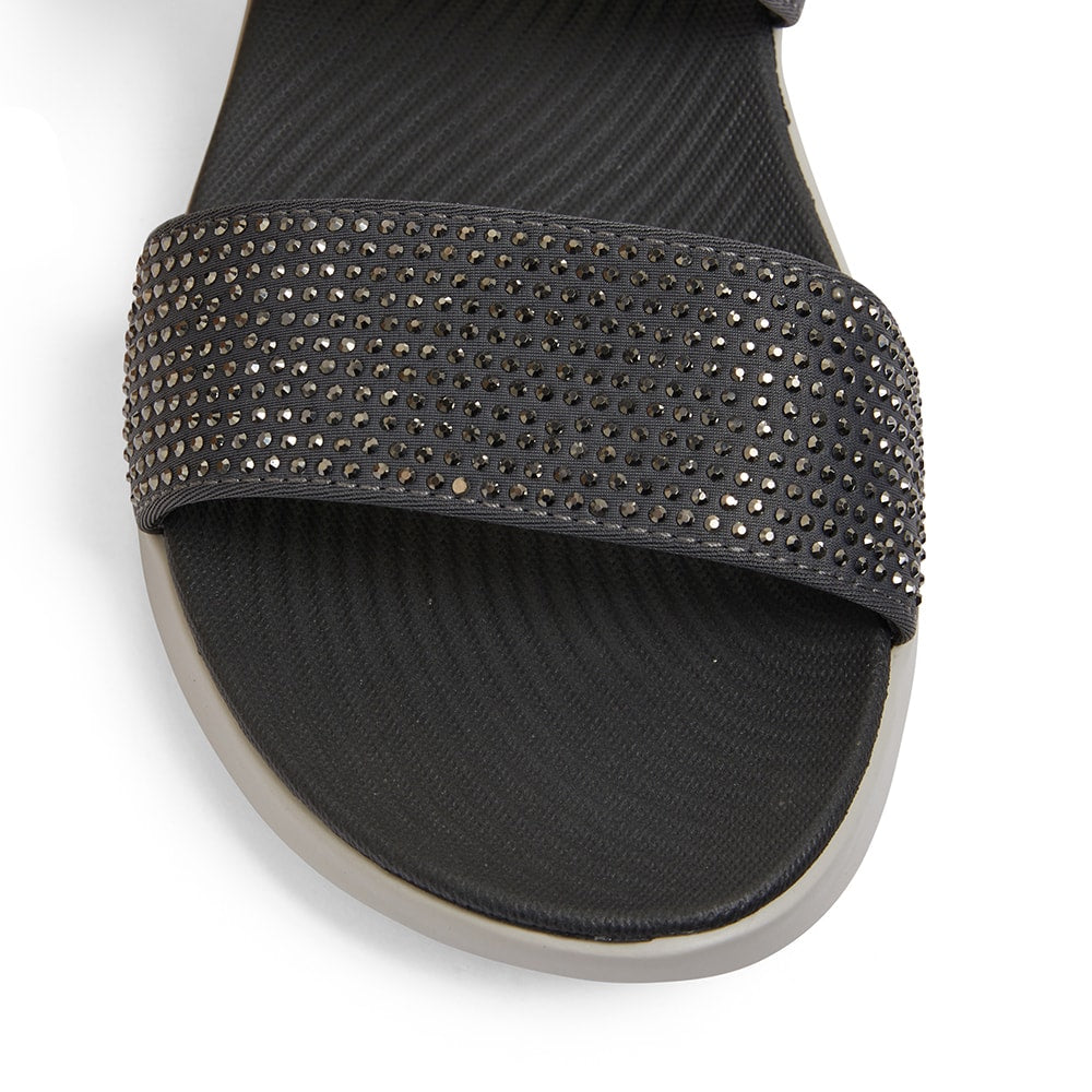 Novato Slide in Grey Diamante
