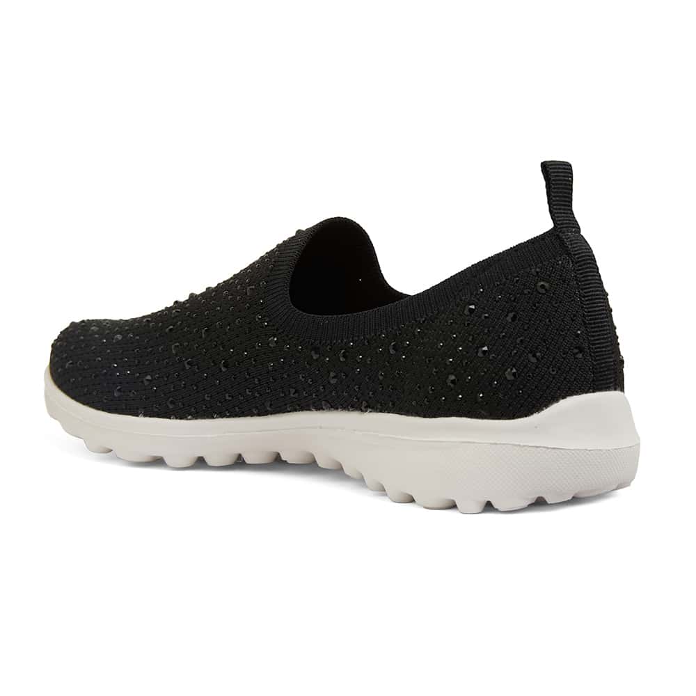 Parlour Sneaker in Black Diamante