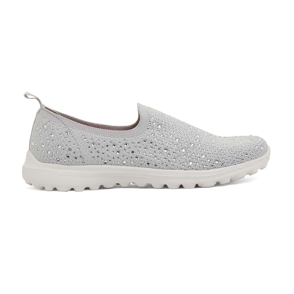 Parlour Sneaker in Light Grey Diamante