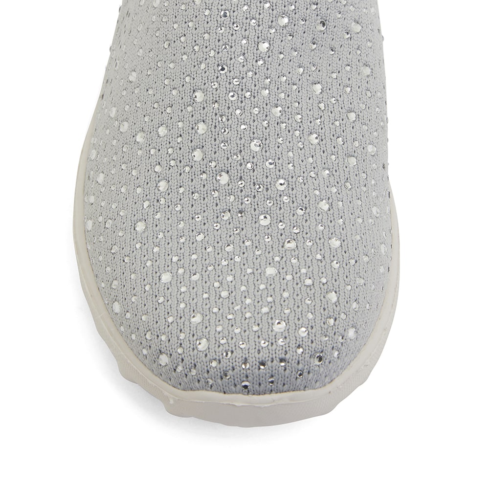 Parlour Sneaker in Light Grey Diamante