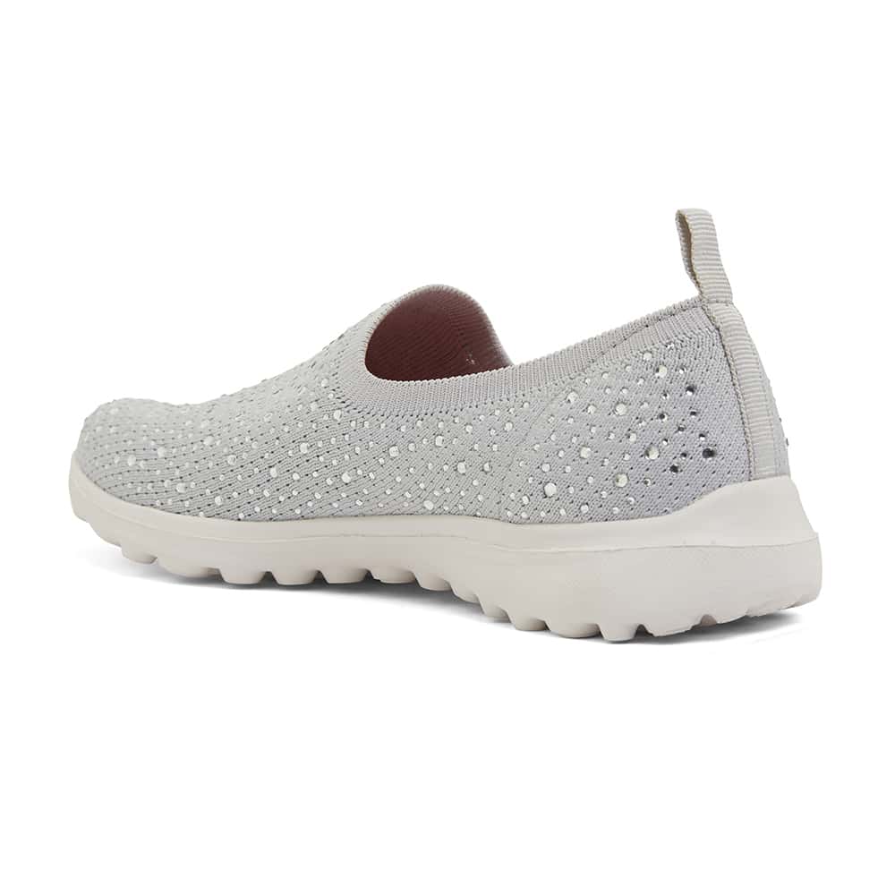 Parlour Sneaker in Light Grey Diamante