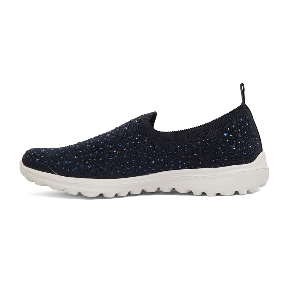 Parlour Sneaker in Navy Diamante