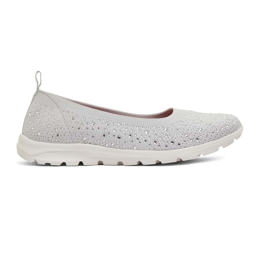 Patrice Sneaker in Light Grey Diamante