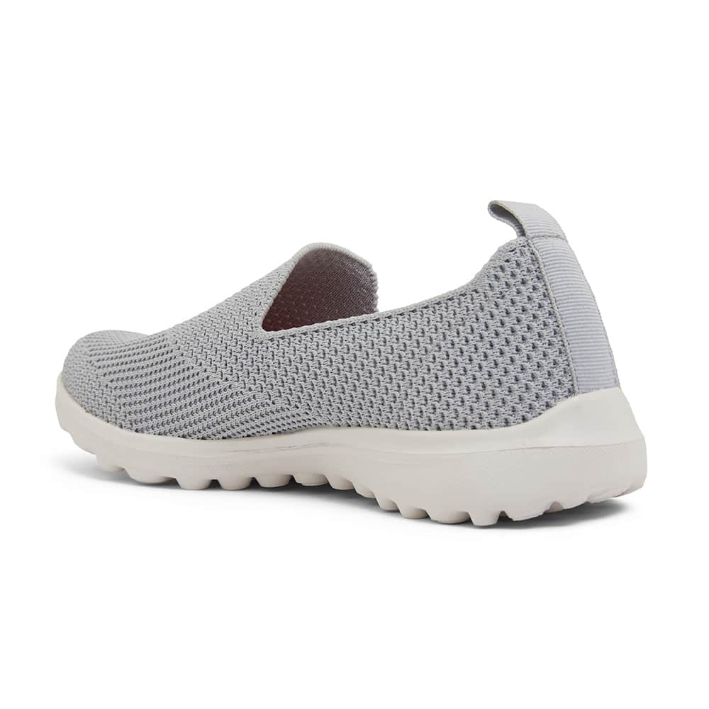 Peak Sneaker in Light Grey Stretch
