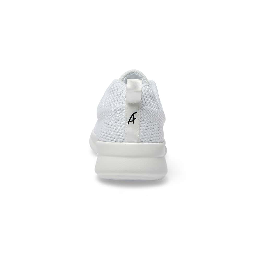 Quantum Sneaker in White Knit