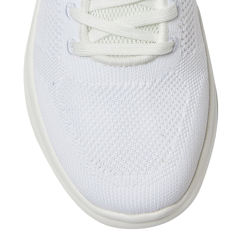 Quantum Sneaker in White Knit