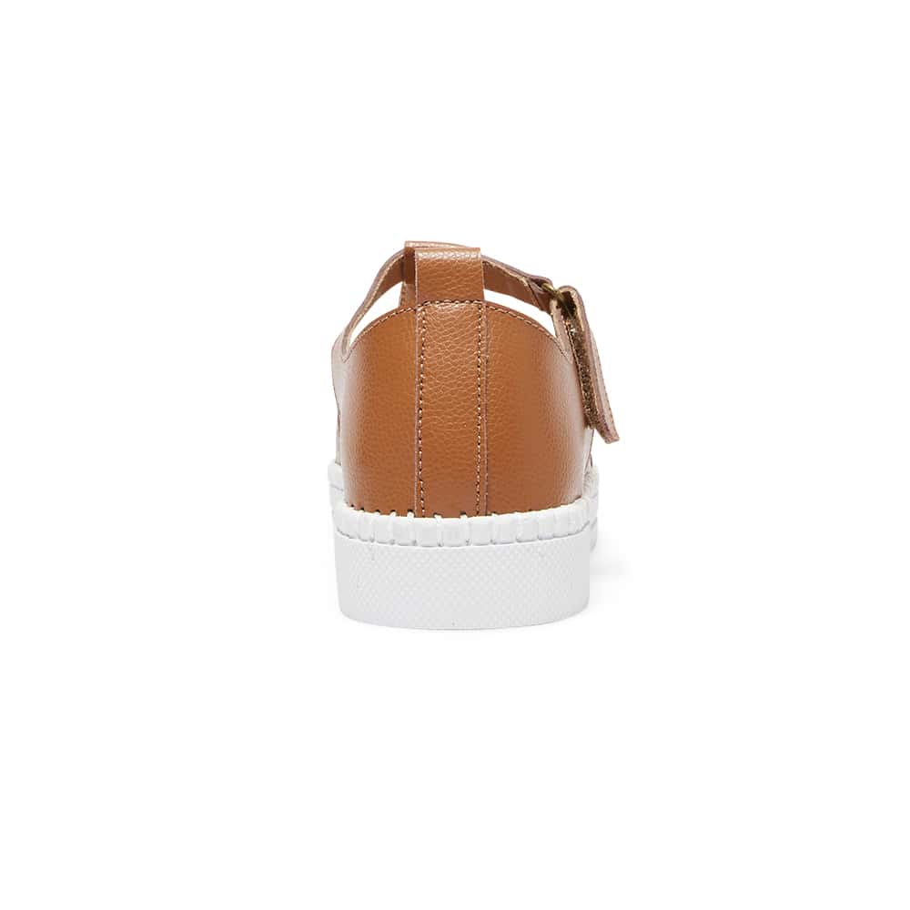 Ricky Ballet Flat in Tan Leather