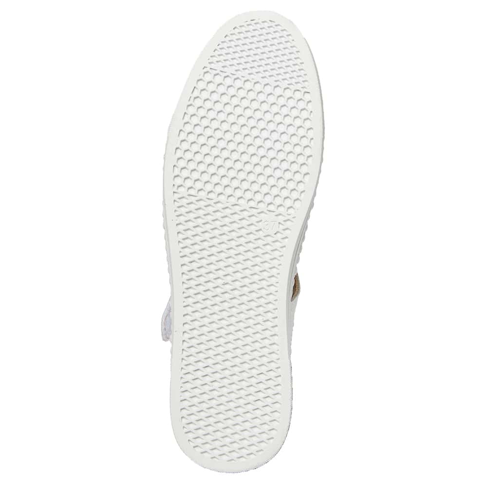 Ricky Flat in White Leather