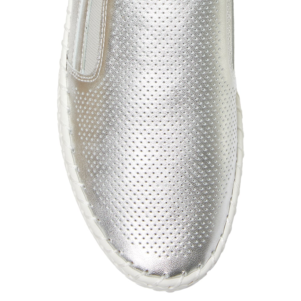 Riva Sneaker in Silver Leather