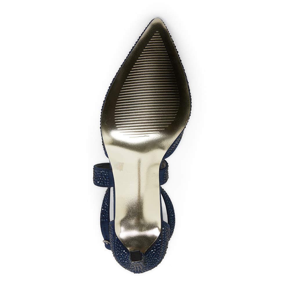 Madison Heel in Navy Fabric