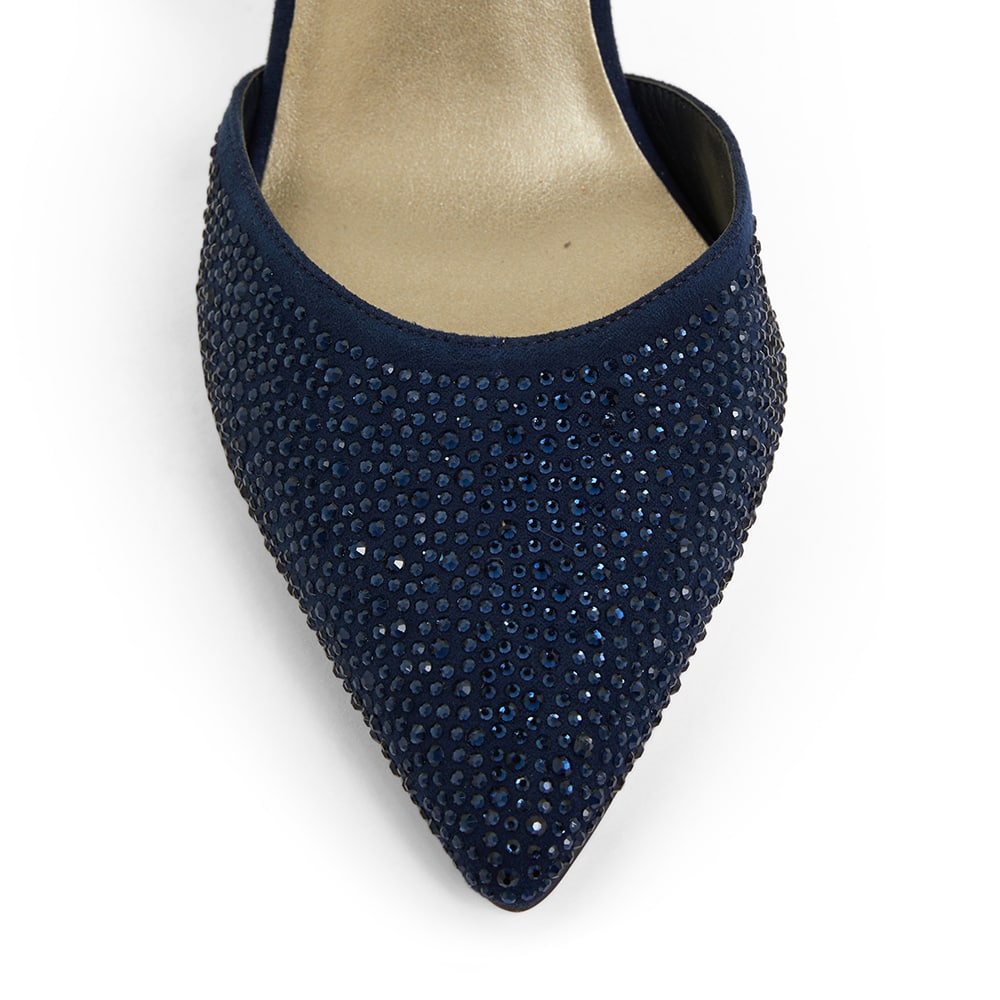 Madison Heel in Navy Fabric
