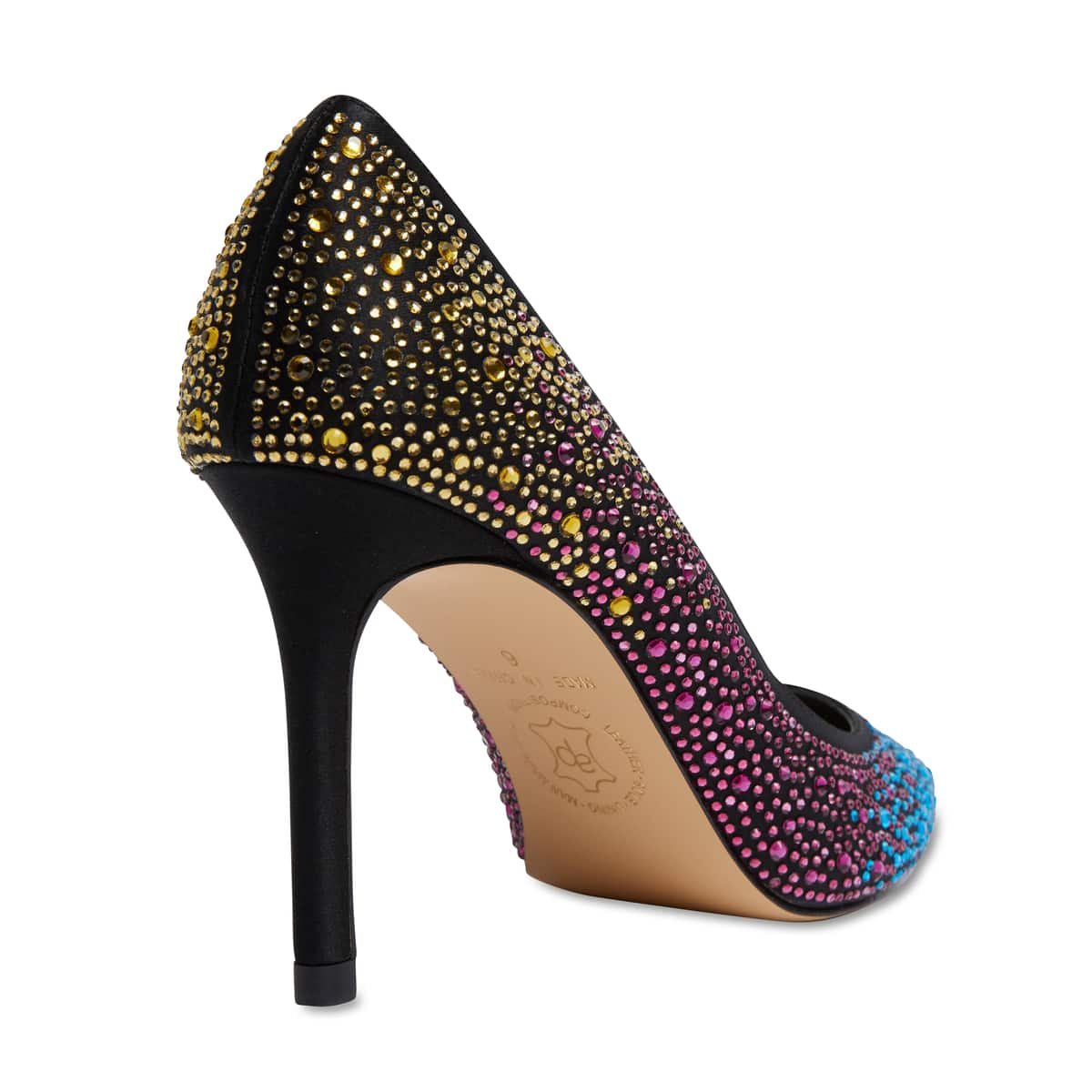 Nickie Heel in Bright Satin