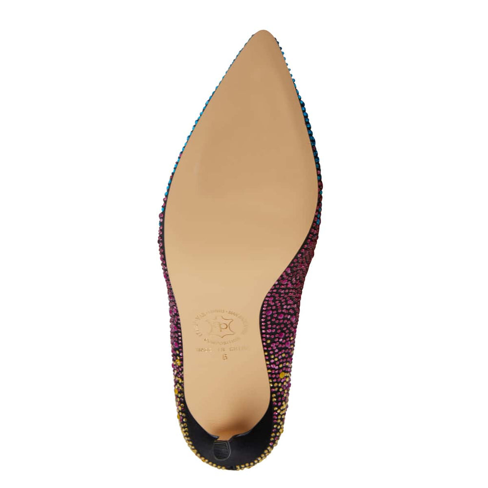 Nickie Heel in Bright Satin