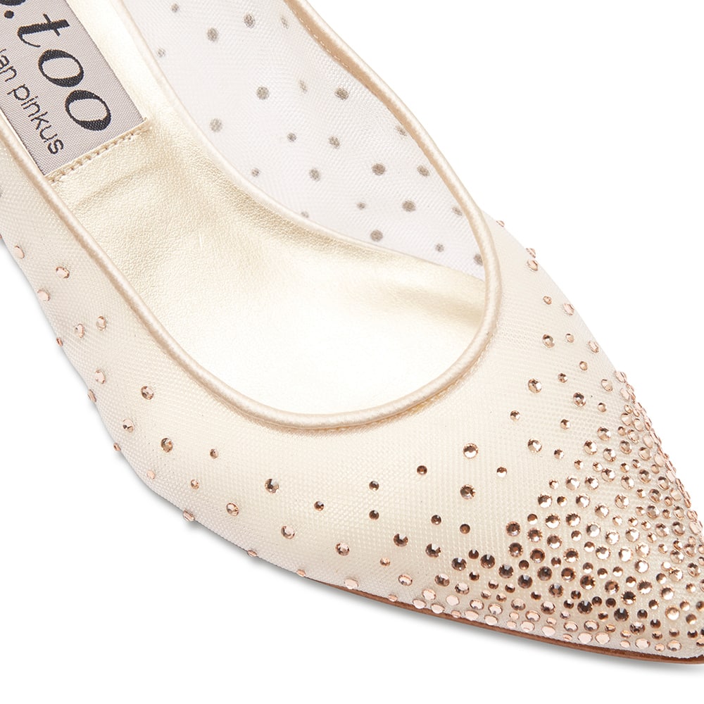 Spritz Heel in Baby Pink Satin